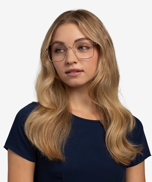 Roman Argenté MétalMontures de lunettes de vue pour Femmes d'EyeBuyDirect