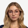 Roman Red MetalEyeglass Frames for Women from EyeBuyDirect