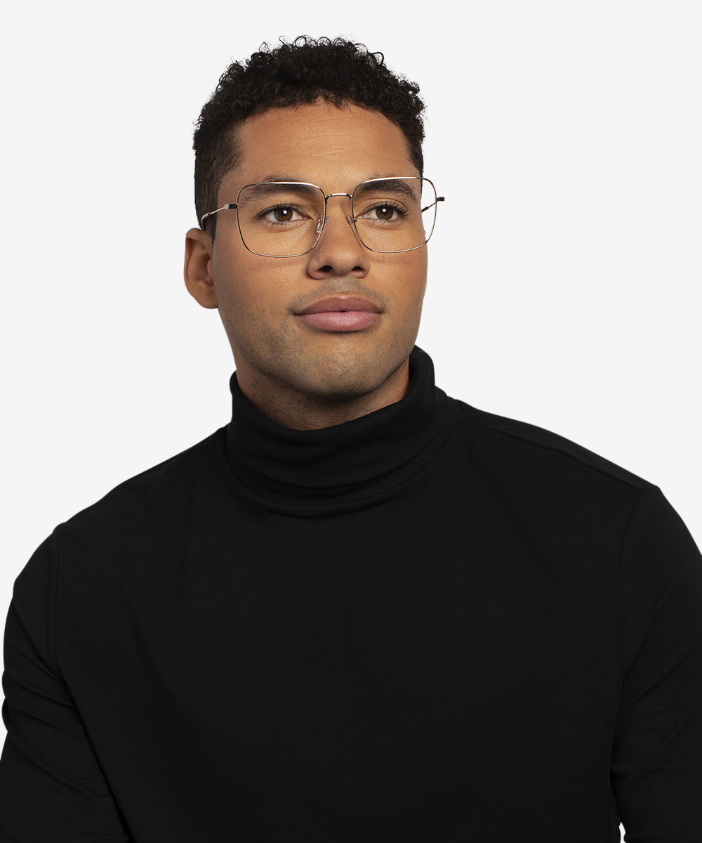 Dorato Square Gold Glasses for Men Eyebuydirect