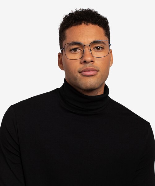 Dorato Navy MetalEyeglass Frames for Men from EyeBuyDirect