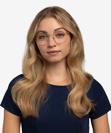 Gold Rhys -  Lightweight Metal Eyeglasses