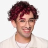 Rhys Argenté MétalMontures de lunettes de vue pour Hommes d'EyeBuyDirect
