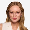 Rhys Argenté MétalMontures de lunettes de vue pour Femmes d'EyeBuyDirect