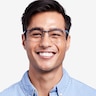 Julian Bleu MétalMontures de lunettes de vue pour Hommes d'EyeBuyDirect