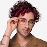 Nathaniel Argenté MétalMontures de lunettes de vue pour Hommes d'EyeBuyDirect