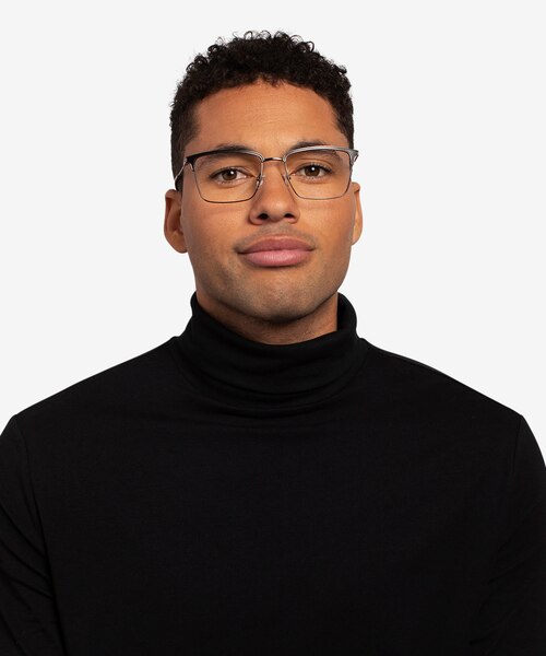 Nathaniel Black MetalEyeglass Frames for Men from EyeBuyDirect