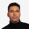 Leopold Black MetalEyeglass Frames for Men from EyeBuyDirect