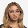 Ethan Mint & Silver MétalMontures de lunettes de vue pour Femmes d'EyeBuyDirect