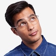 Ethan Avocado & Gold MetalEyeglass Frames for Men from EyeBuyDirect