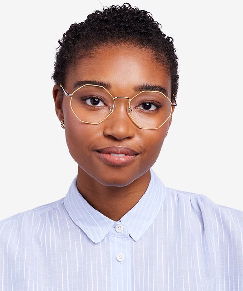 Altar Yellow & Gold MetalEyeglass Frames for Women from EyeBuyDirect