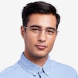 Altar Navy & Gold MetalEyeglass Frames for Men from EyeBuyDirect