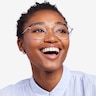 Altar Navy & Gold MetalEyeglass Frames for Women from EyeBuyDirect