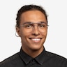 Perry Blue & Silver MétalMontures de lunettes de vue pour Hommes d'EyeBuyDirect