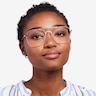 Perry Pink & Rose Gold MetalEyeglass Frames for Women from EyeBuyDirect