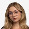 Perry Purple & Gold MetalEyeglass Frames for Women from EyeBuyDirect