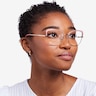 Marina Coral & Gold MétalMontures de lunettes de vue pour Femmes d'EyeBuyDirect