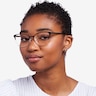 Marlena Black Gold MetalEyeglass Frames for Women from EyeBuyDirect