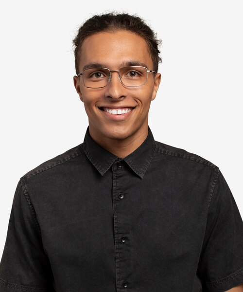 Marley Gunmetal MetalEyeglass Frames for Men from EyeBuyDirect