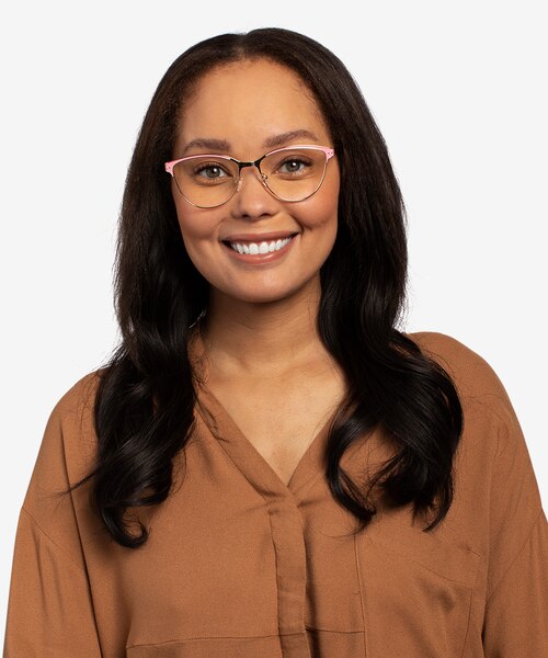 Rosa Gold Pink MétalMontures de lunettes de vue pour Femmes d'EyeBuyDirect