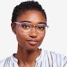 Rosa Purple & Gold MetalEyeglass Frames for Women from EyeBuyDirect