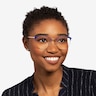 Tracie Blue  Rose Gold MetalEyeglass Frames for Women from EyeBuyDirect
