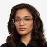 River Bronze & Gold Acetate-metalMontures de lunettes de vue pour Femmes d'EyeBuyDirect