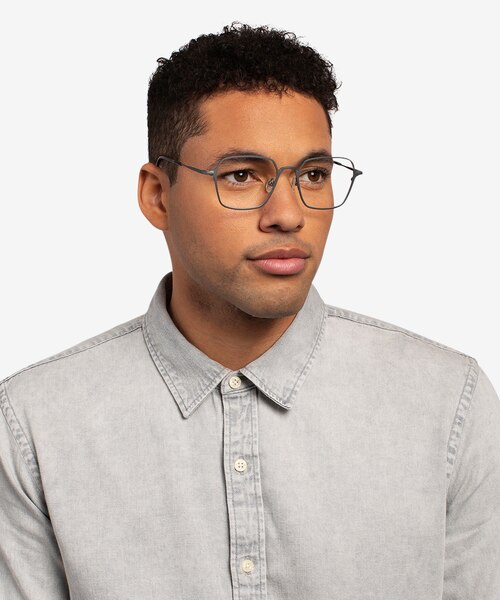 Holden Gunmetal MetalEyeglass Frames for Men from EyeBuyDirect