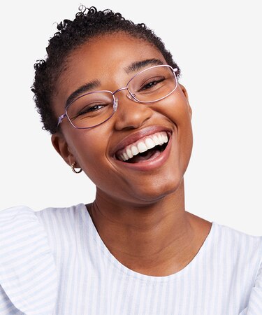 Purple Maggie -  Metal Eyeglasses