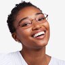 Maggie Burgundy MetalEyeglass Frames for Women from EyeBuyDirect