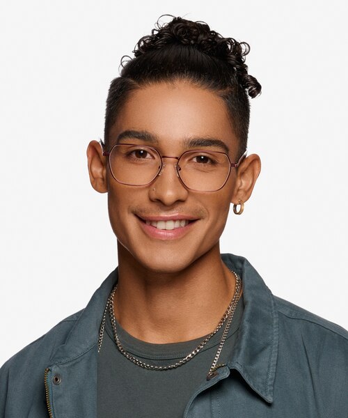 Marlow Red MetalEyeglass Frames for Men from EyeBuyDirect