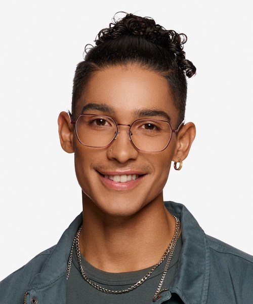 Marlow Red MetalEyeglass Frames for Men from EyeBuyDirect