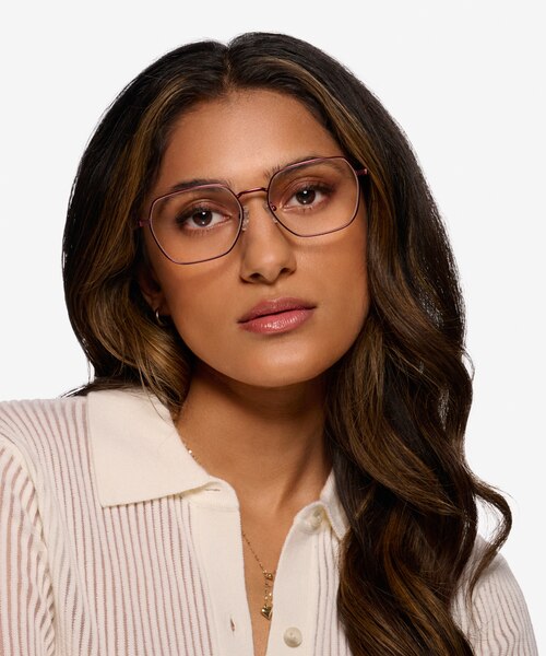 Marlow Red MetalEyeglass Frames for Women from EyeBuyDirect