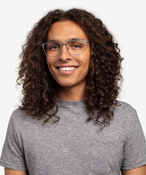 Karter Gray MetalEyeglass Frames for Men from EyeBuyDirect