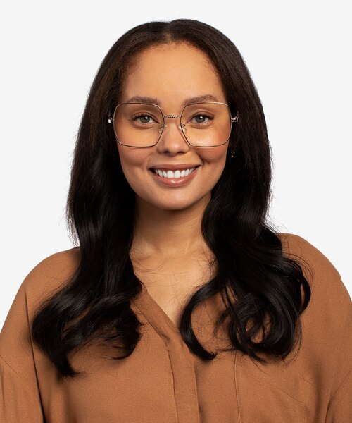 Bettina Silver MetalEyeglass Frames for Women from EyeBuyDirect
