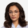 Index Silver Black MetalEyeglass Frames for Women from EyeBuyDirect
