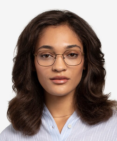 Index Bronze Tortoise MetalEyeglass Frames for Women from EyeBuyDirect