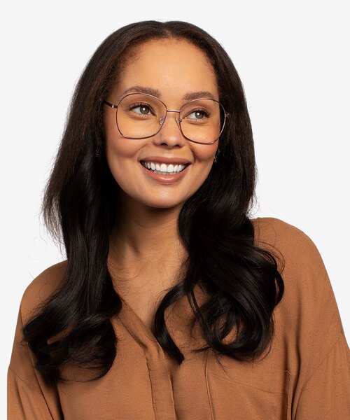 Bridget Pink MetalEyeglass Frames for Women from EyeBuyDirect