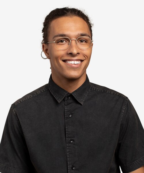 Space Gold MetalEyeglass Frames for Men from EyeBuyDirect