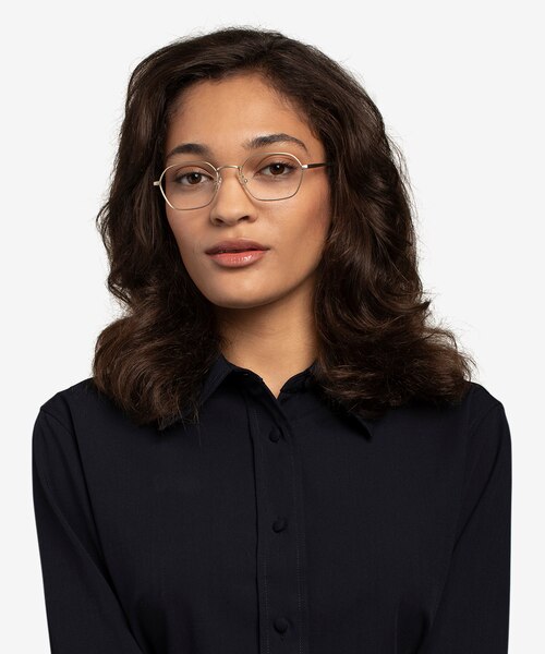 Space Gold MetalEyeglass Frames for Women from EyeBuyDirect