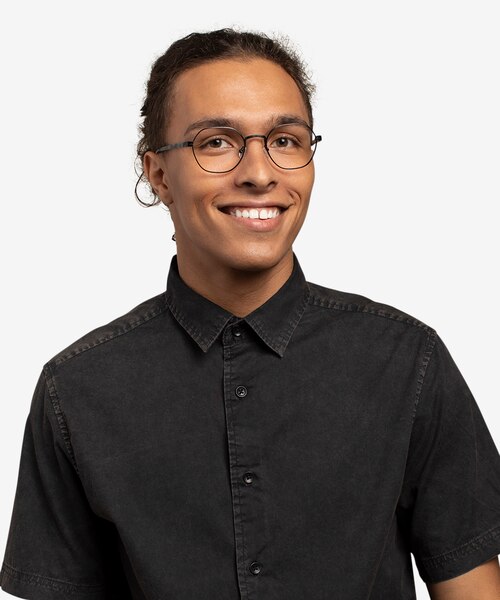 Fantasy Black Acetate-metalEyeglass Frames for Men from EyeBuyDirect