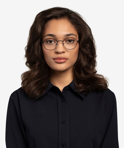Fantasy Black Acetate-metalEyeglass Frames for Women from EyeBuyDirect