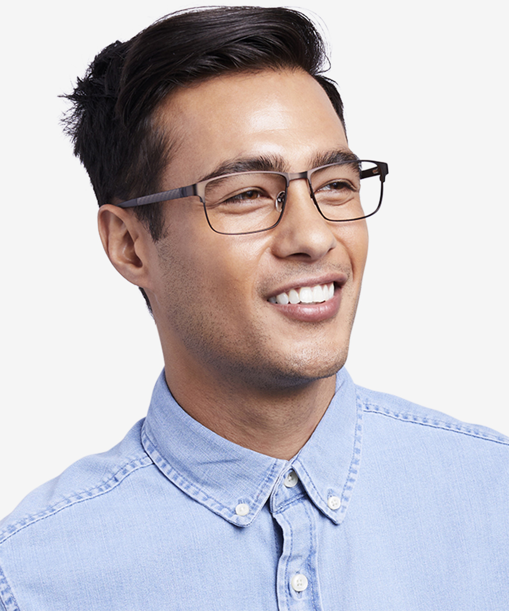 Special Rectangle Brown Glasses for Men | Eyebuydirect Canada