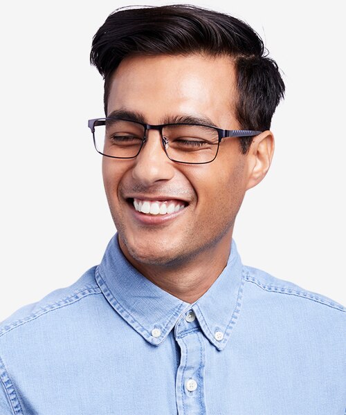 Special Gunmetal Carbon-fiberEyeglass Frames for Men from EyeBuyDirect