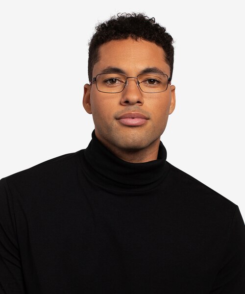 Bob Gunmetal Red Carbon-fiberEyeglass Frames for Men from EyeBuyDirect