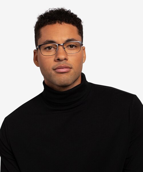 Clint Gunmetal Carbon-fiberEyeglass Frames for Men from EyeBuyDirect