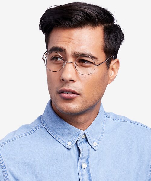 Abazam Or rose MétalMontures de lunettes de vue pour Hommes d'EyeBuyDirect
