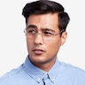 Abazam Or rose MétalMontures de lunettes de vue pour Hommes d'EyeBuyDirect