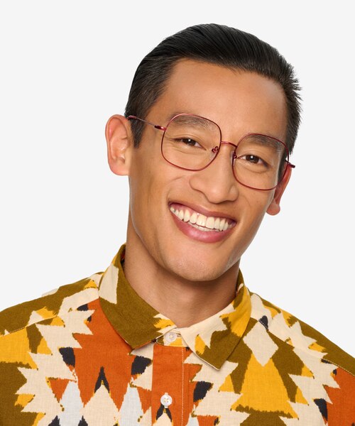 Movement Red MetalEyeglass Frames for Men from EyeBuyDirect