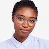 Alum Gunmetal Aluminium-alloyEyeglass Frames for Women from EyeBuyDirect