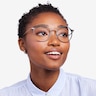 Alum Black & Gold Aluminium-alloyMontures de lunettes de vue pour Femmes d'EyeBuyDirect